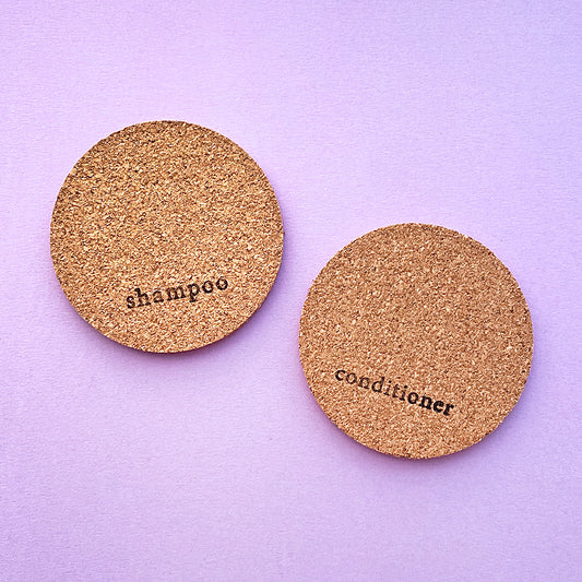 Cork Resting Mat | shampoo bar + conditioner bar storage