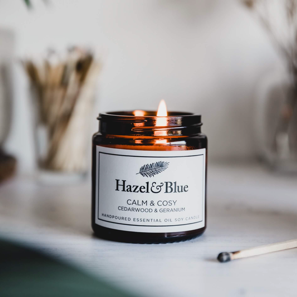 Sustainable Stories: eco friendly indie makers Hazel & Blue Soy Candles