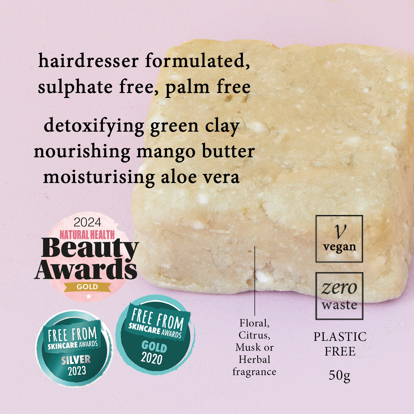 Shampoo Bar | Citrus | Boxed | 50g | Sulphate free