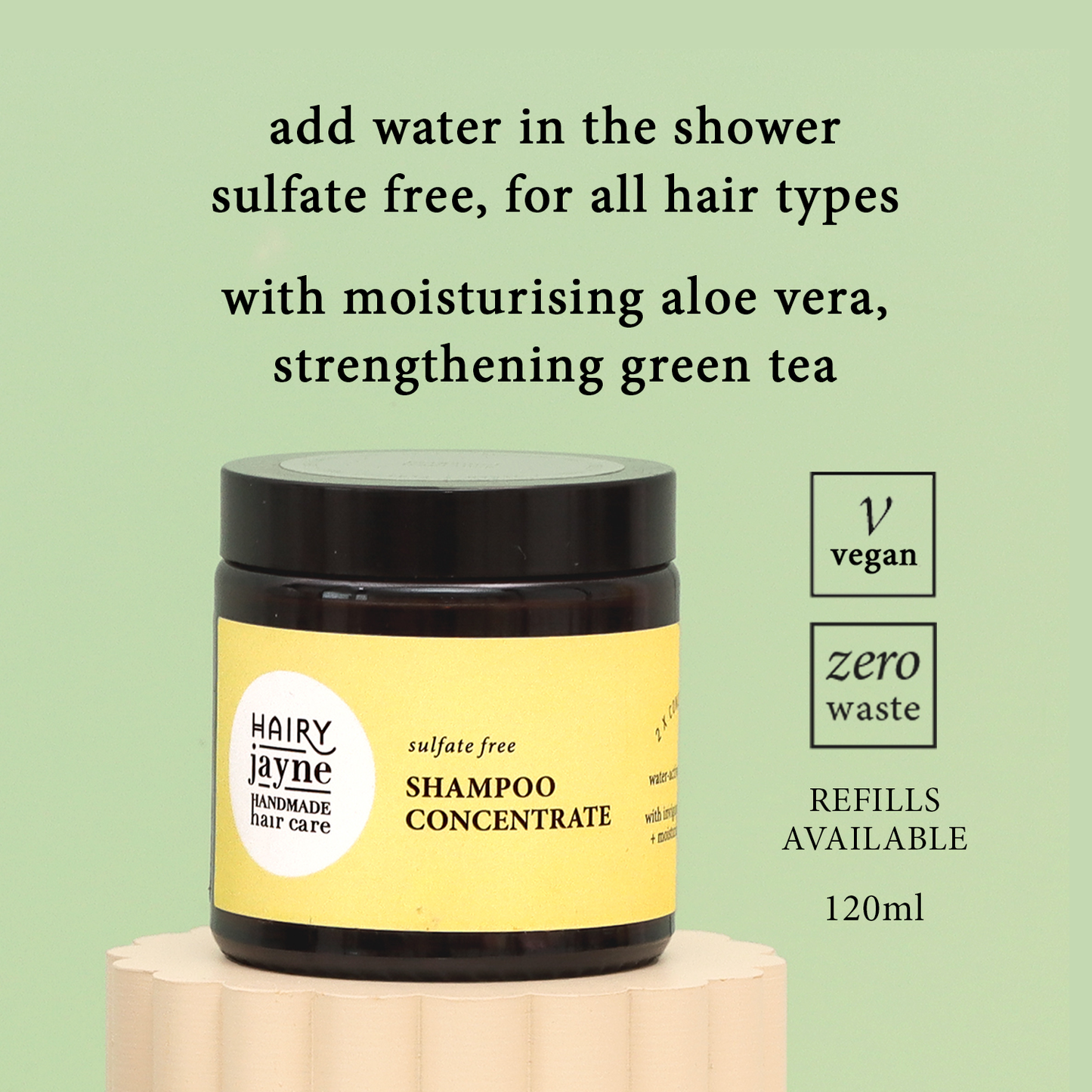 Shampoo Concentrate | Fragrance free | 100ml | Refillable