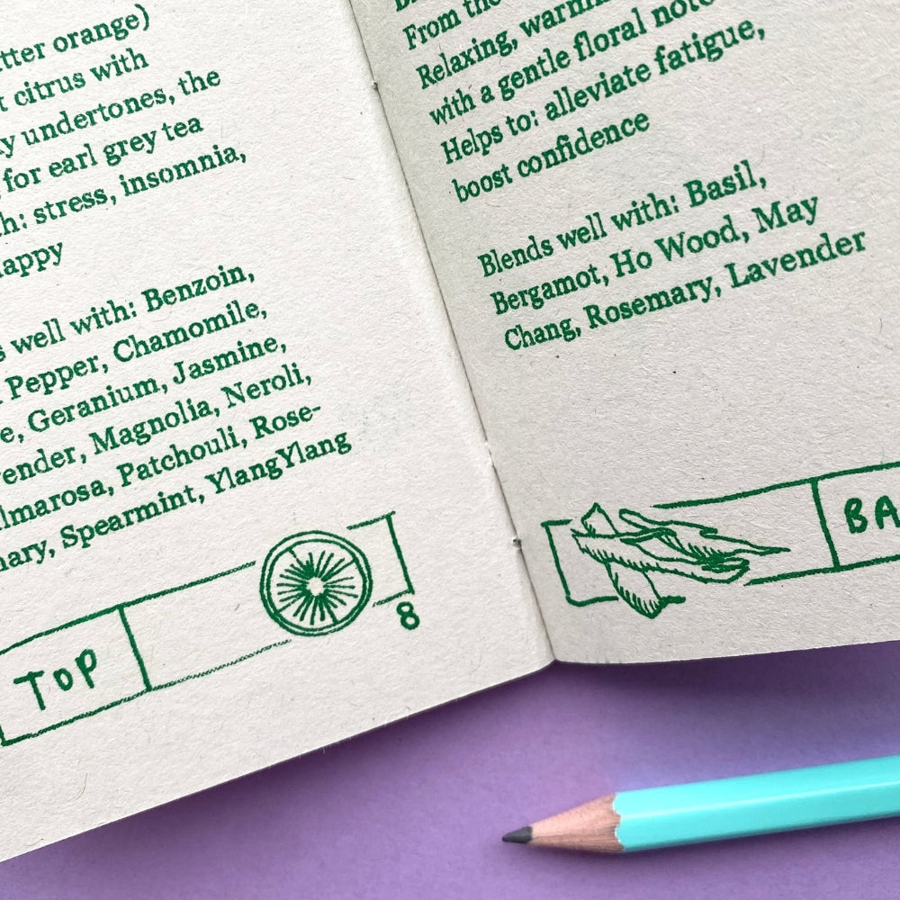Essential Oils Pocket Guide | handmade booklet | 32 pages