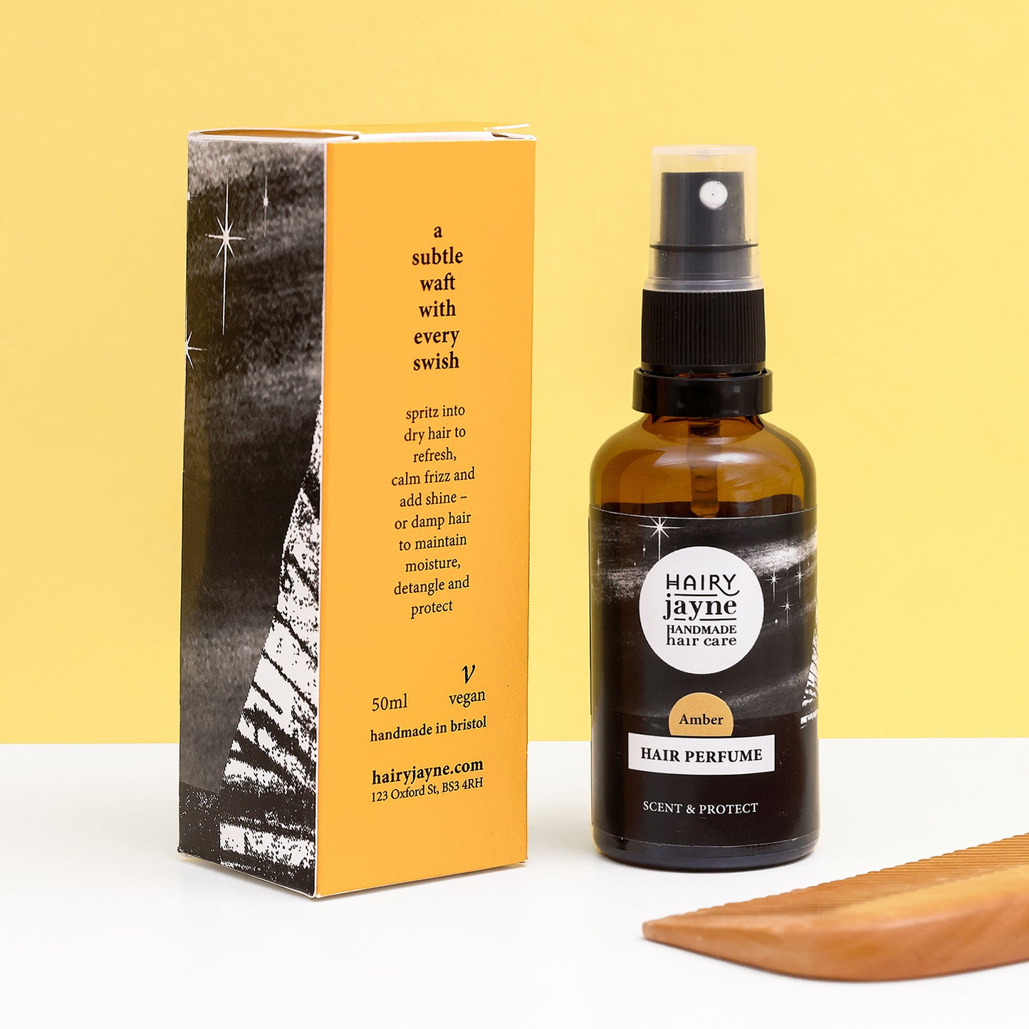 Hair Perfume | Amber | 50ml | Natural | Scents & protects