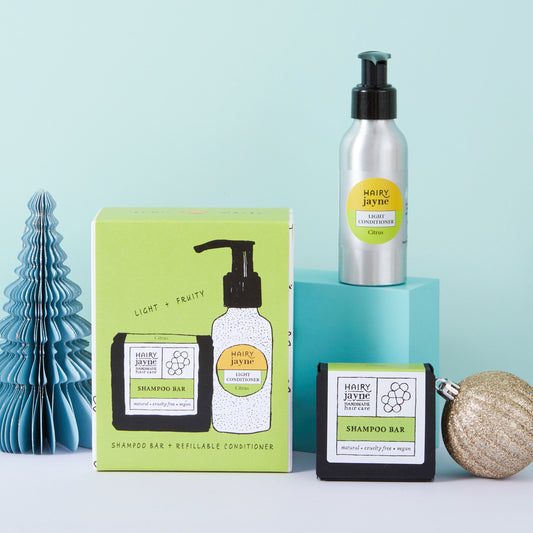 Light + Fruity Hair Care Set | shampoo bar + refillable conditioner