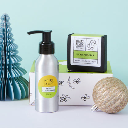 Light + Fruity Hair Care Set | shampoo bar + refillable conditioner