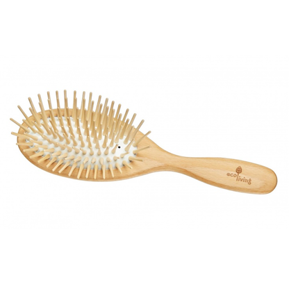 Oval Wooden Hair Brush | plastic free + eco friendly